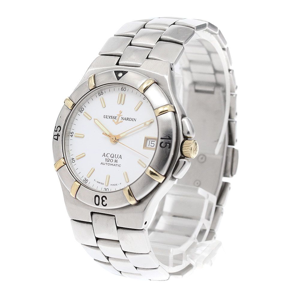 訳あり ユリス・ナルダン Ulysse Nardin 134-26 アクア デイト 自動