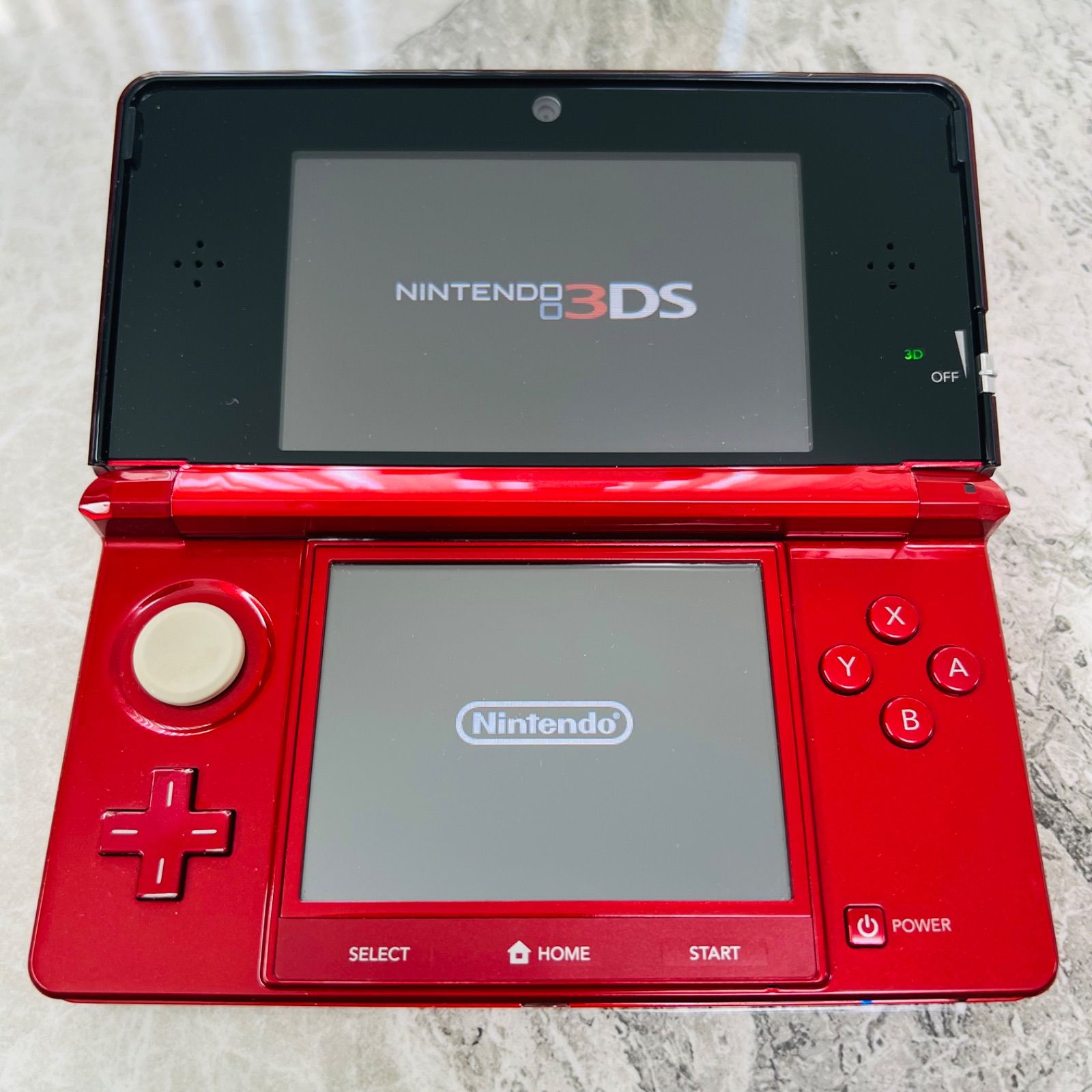 【完動品】NINTENDO 3DS フレアレッド