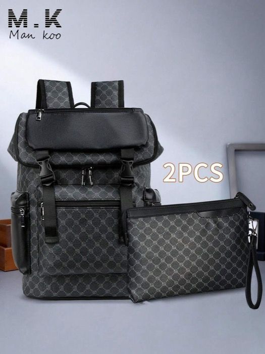 バッグ メンズ バックパック リュック メンズバックパック、レトロフローラルカジュアルトラベルバッグ、PUレザーフリップカバーバックパック、傷つきにくく丈夫、軽量でポータブル、旅行、キャンプ、ハイキング、学校、大学、若者に適しています。バレンタインデーや