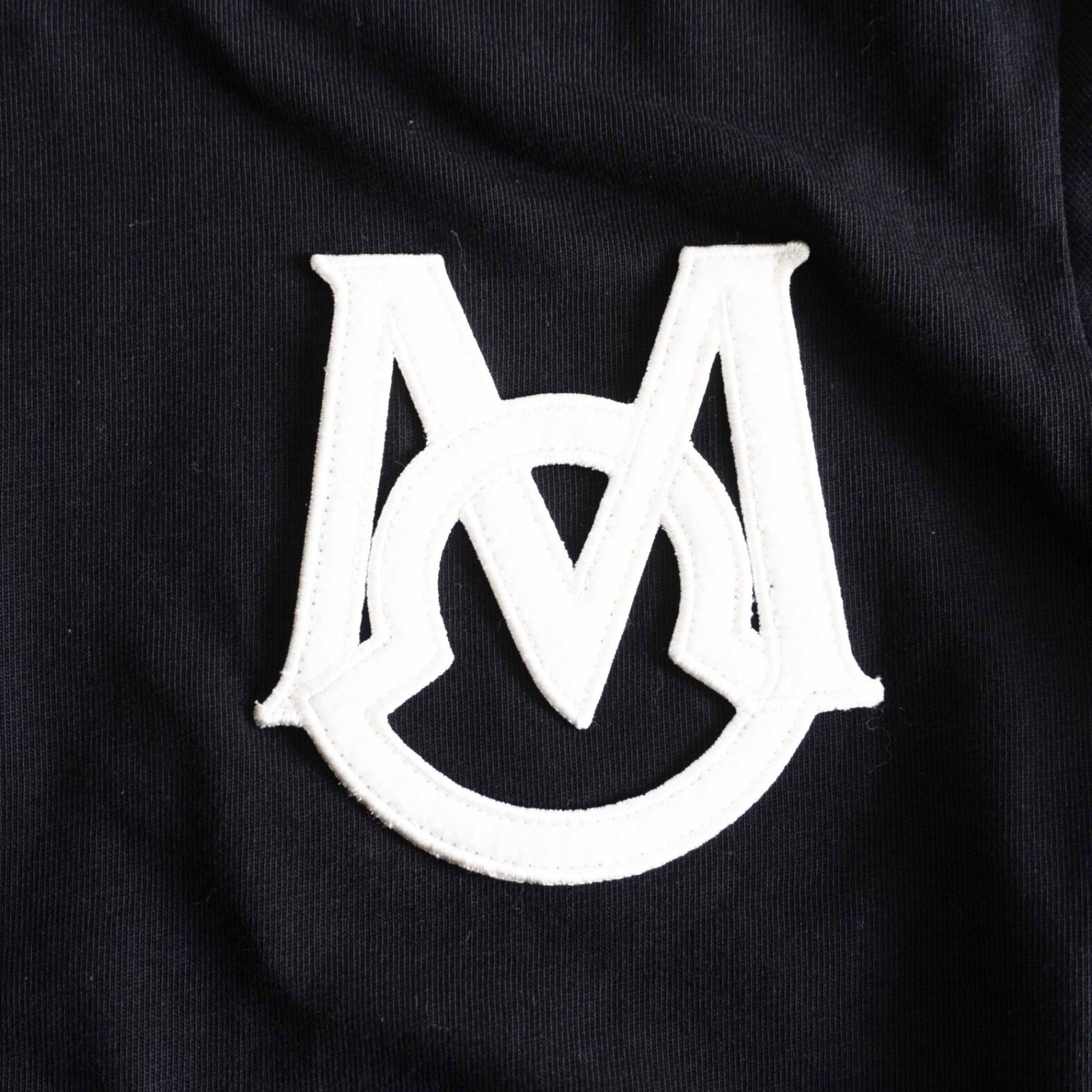 美品】MONCLER【胸ロゴ ワッペン クルーネック Tシャツ】M カットソー