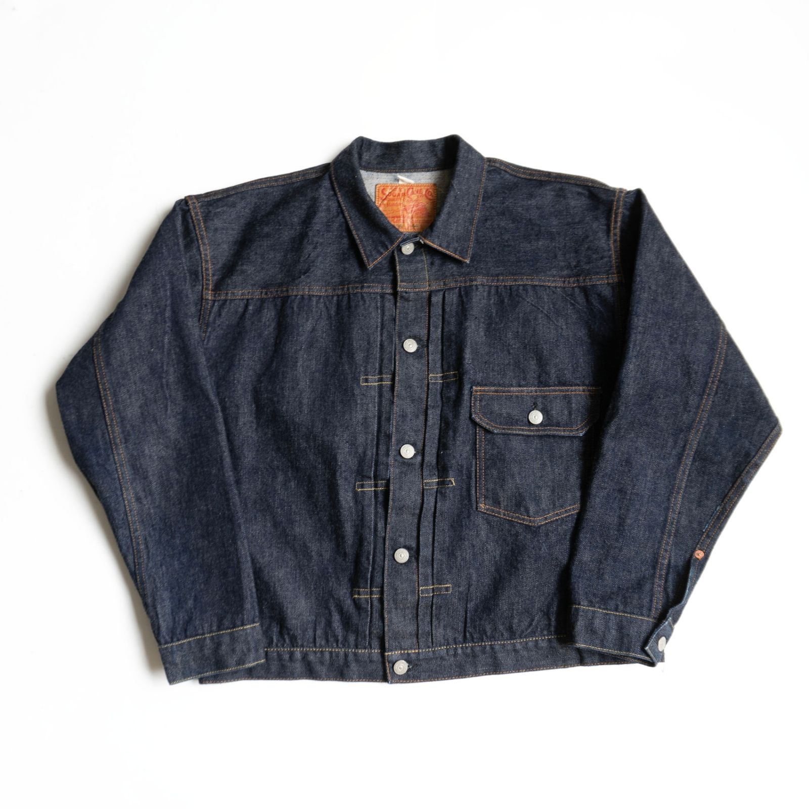 【美品/濃紺】SUGAR CANE【13oz. DENIM BLOUSE 1936 MODEL】44 デニム ジャケット シュガーケーン ファースト s2607043 美品/濃紺】SUGAR CANE【13oz. DENIM BLOUSE 1936 MODEL】44 デニム