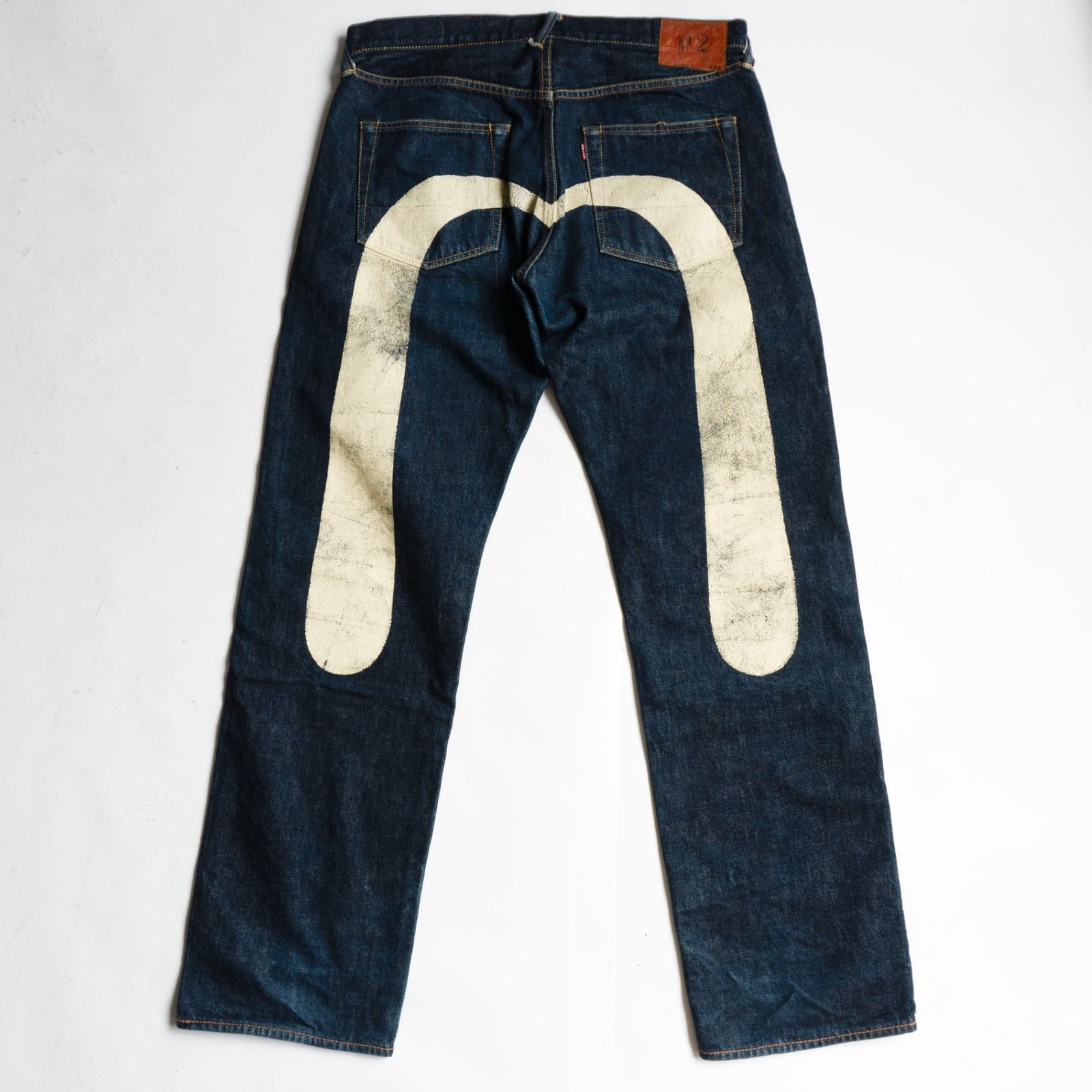 雰囲気抜群/濃紺】EVISU 【LOT.2000 デニムパンツ】36×35 エビス