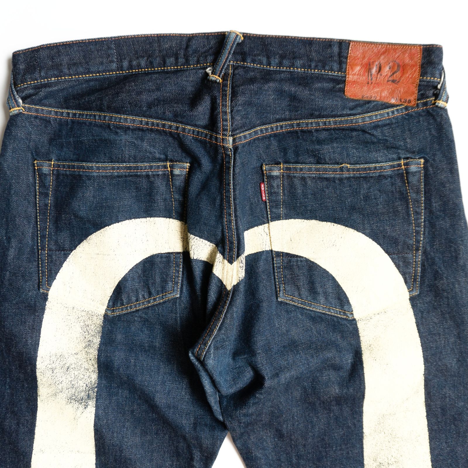 雰囲気抜群/濃紺】EVISU 【LOT.2000 デニムパンツ】36×35 エビス