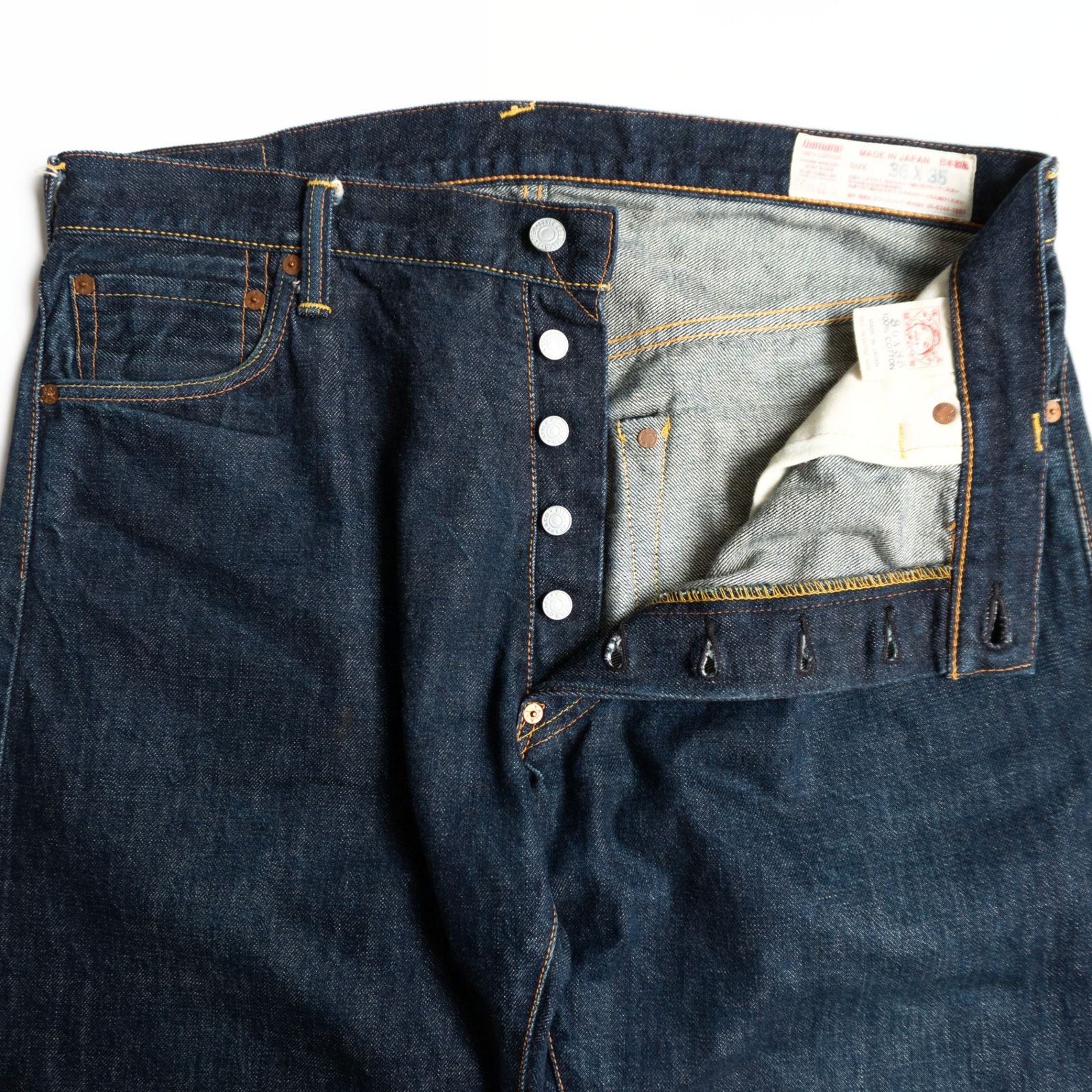 雰囲気抜群/濃紺】EVISU 【LOT.2000 デニムパンツ】36×35 エビス