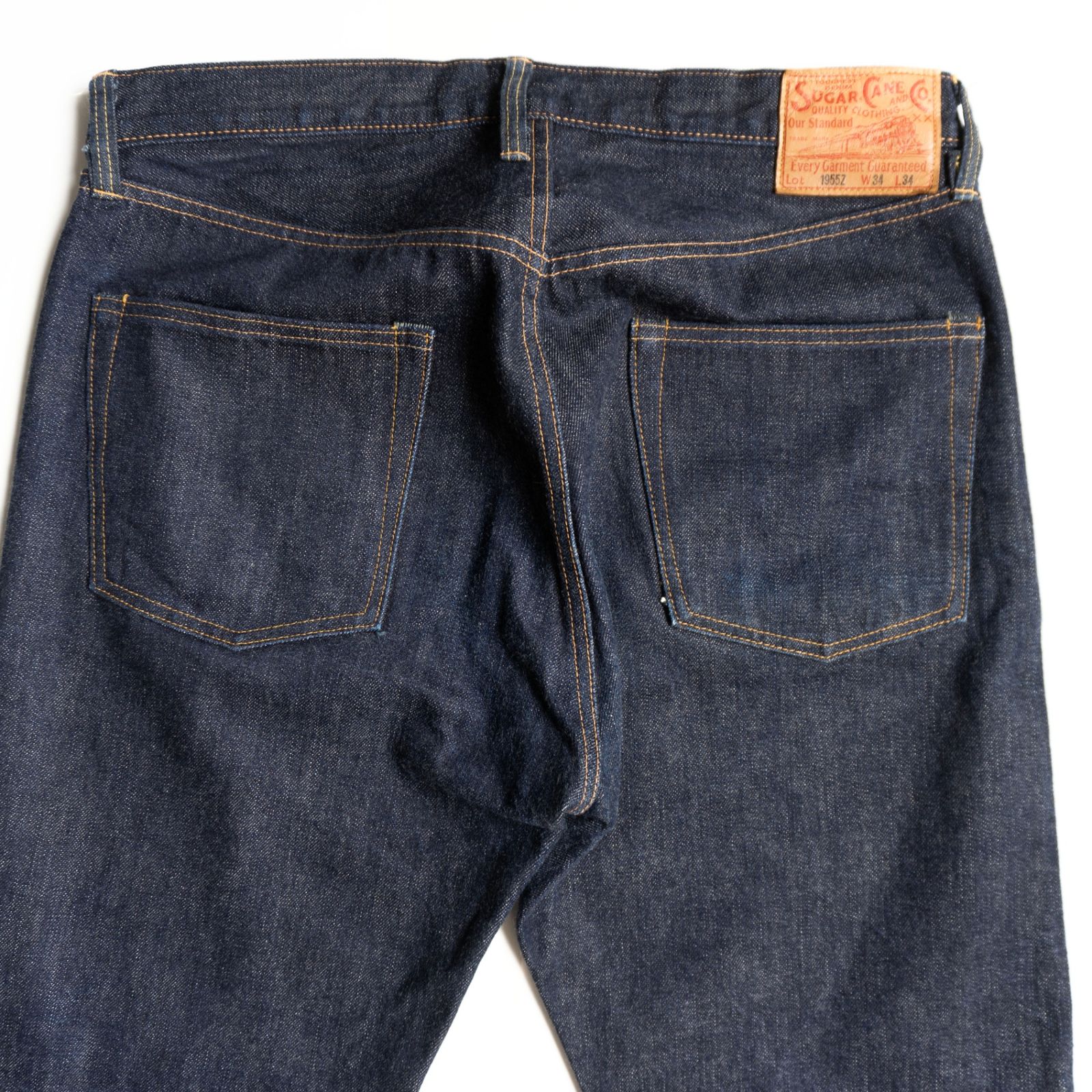 美品/濃紺】SUGAR CANE【Lot 1955Z 14oz ジッパーフライジーンズ】34
