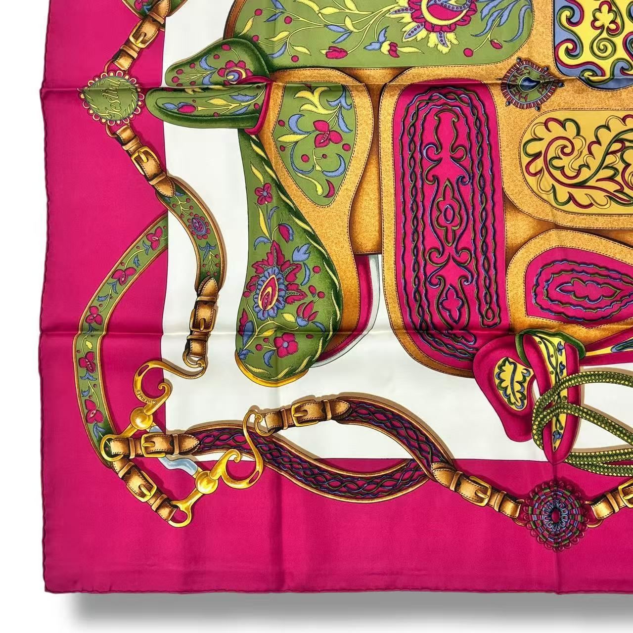 【新品未使用】HERMESスカーフ カレ90 Festival フェスティバル 美品 HERMES エルメス スカーフ シルク カレ90 FESTIVAL