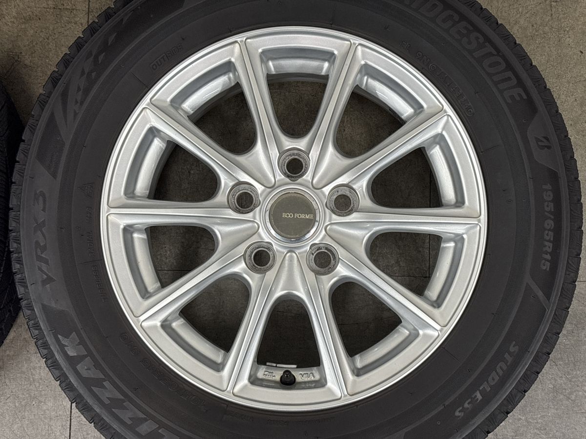 良好品】エコフォルム 15in 6J +50 PCD114.3 ブリヂストン ブリザック 