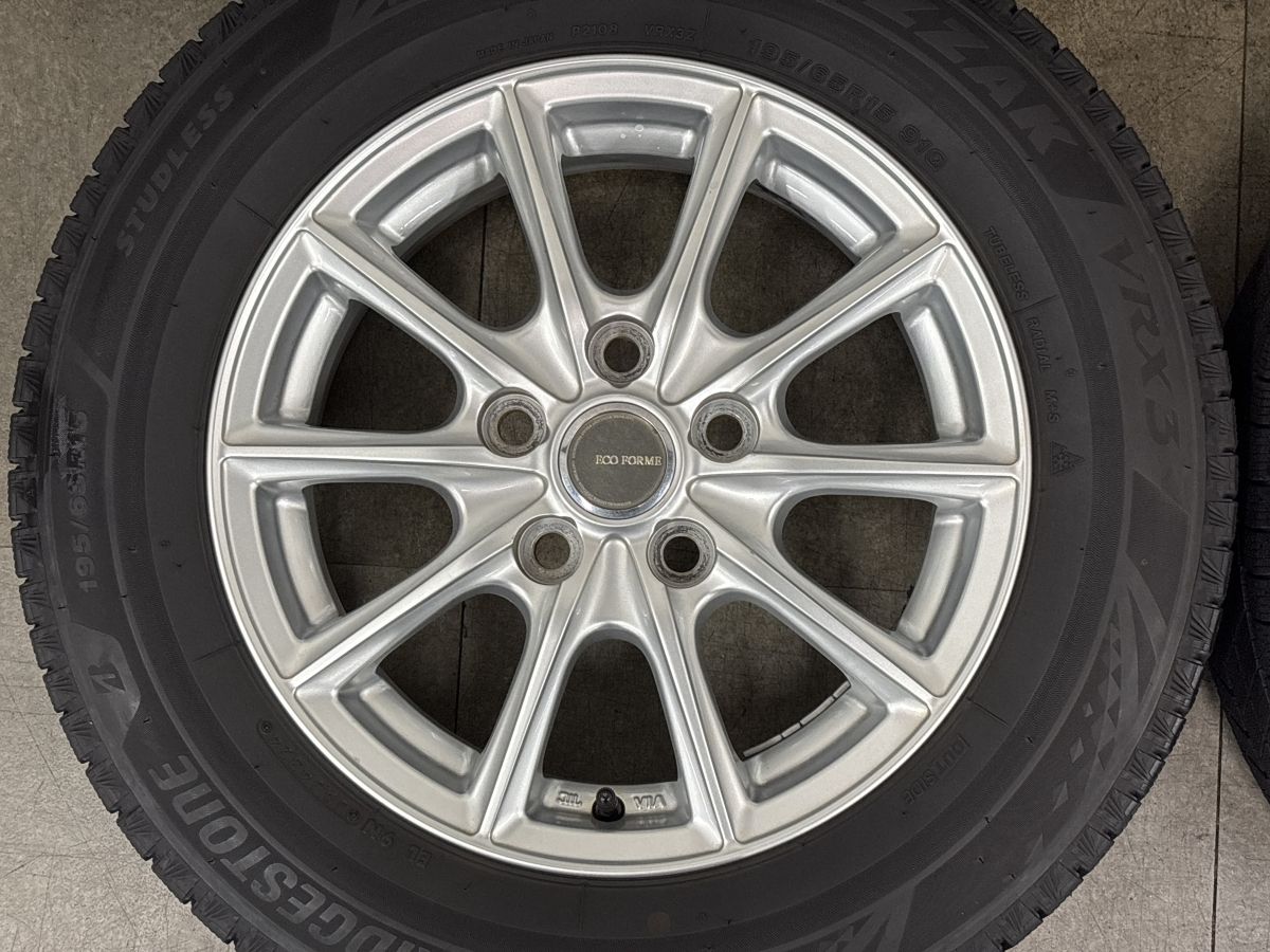 良好品】エコフォルム 15in 6J +50 PCD114.3 ブリヂストン ブリザック 