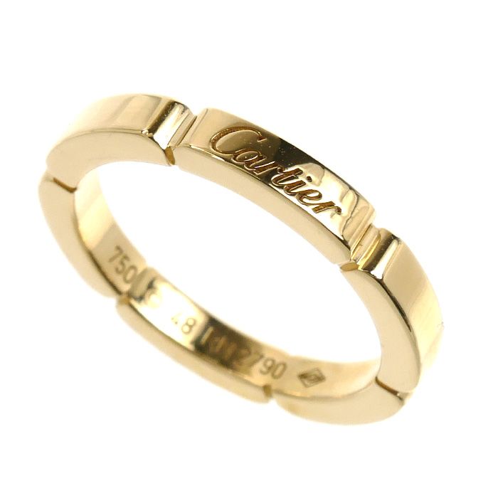 CARTIER カルティエ K18YG イエローゴールド マイヨンパンテール リング・指輪 B4079948 8号 48 3.8g レディース 中古 美品