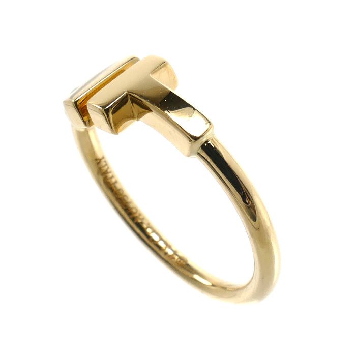 TIFFANY&Co. ティファニー K18YG イエローゴールド Tワイヤー リング