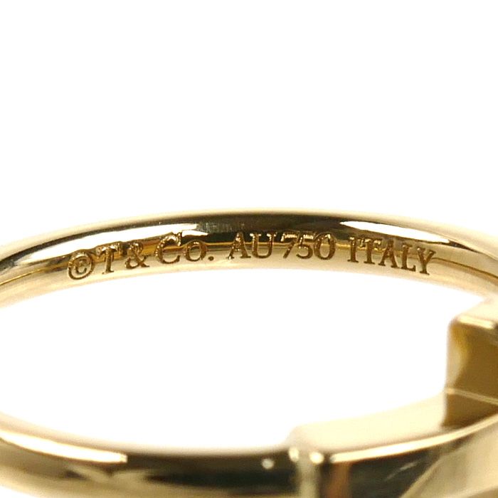 TIFFANY&Co. ティファニー K18YG イエローゴールド Tワイヤー リング