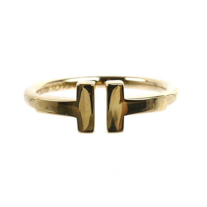 TIFFANY&Co. ティファニー K18YG イエローゴールド Tワイヤー リング