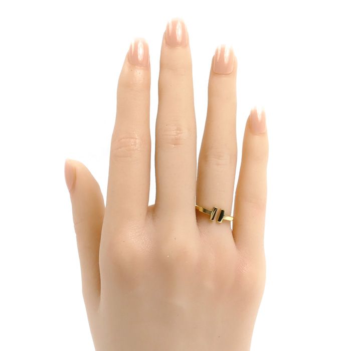 TIFFANY&Co. ティファニー K18YG イエローゴールド Tワイヤー リング