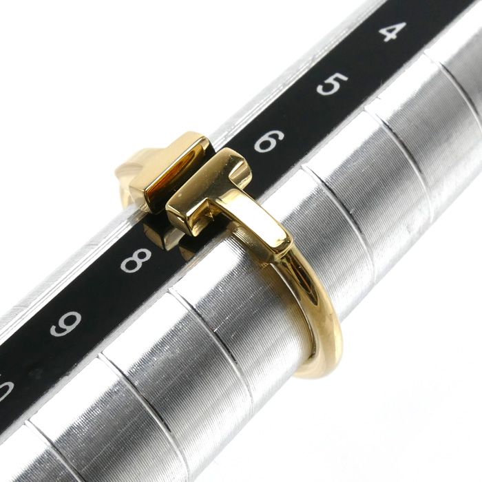 TIFFANY&Co. ティファニー K18YG イエローゴールド Tワイヤー リング