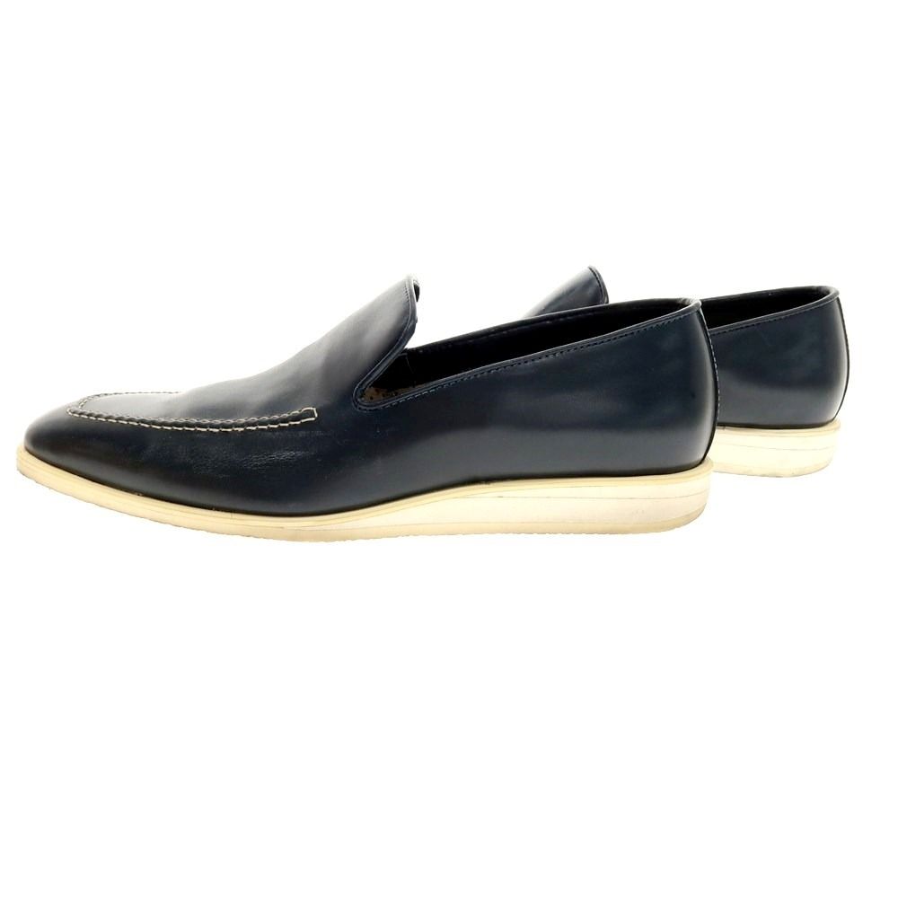 中古】フェランテ FERRANTE ヴァンプローファー ネイビー【サイズ7 1/2