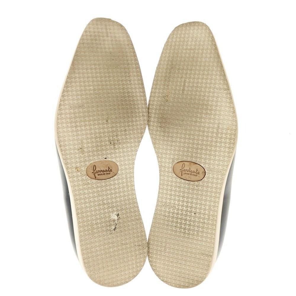 中古】フェランテ FERRANTE ヴァンプローファー ネイビー【サイズ7 1/2