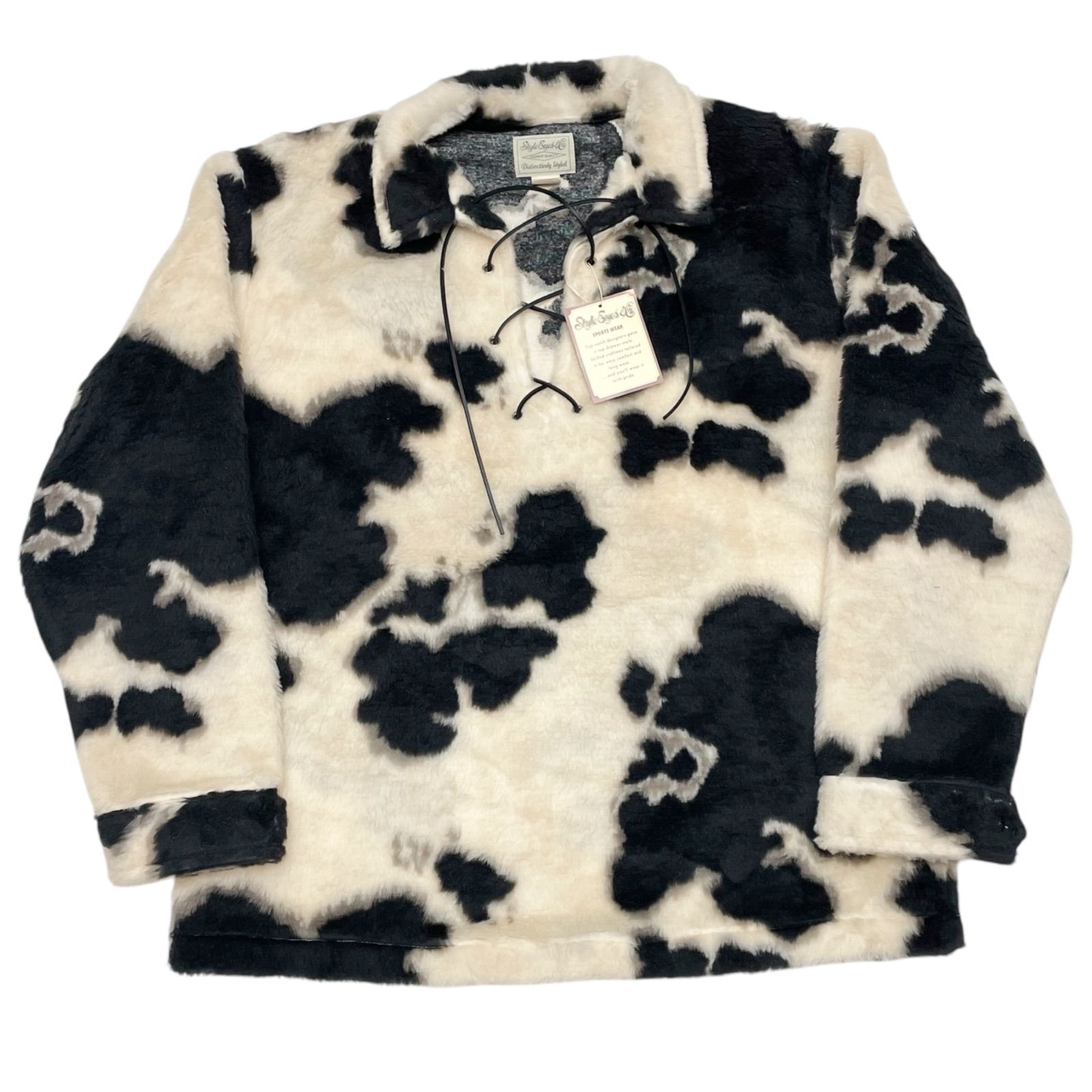 未使用品 黒白 XLサイズ STYLE EYES SE15007 Kodiak Style Pullover Jacket HOLSTEIN スタイルアイズ コディアック プルオーバージャケット ホルスタイン