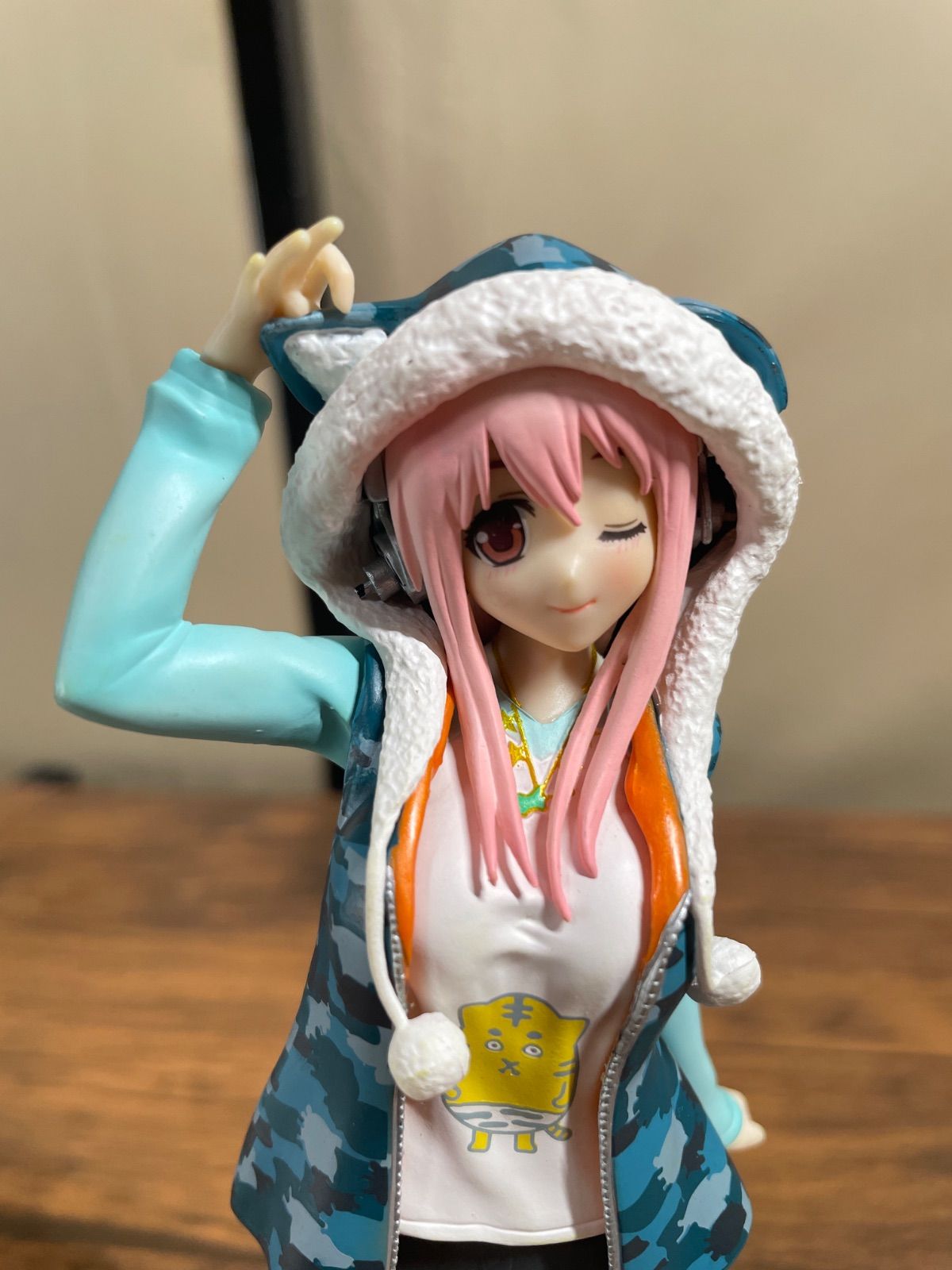 すーぱーそに子 ブルー すーぱーそに子 フィギュア 虎パーカー - メルカリ
