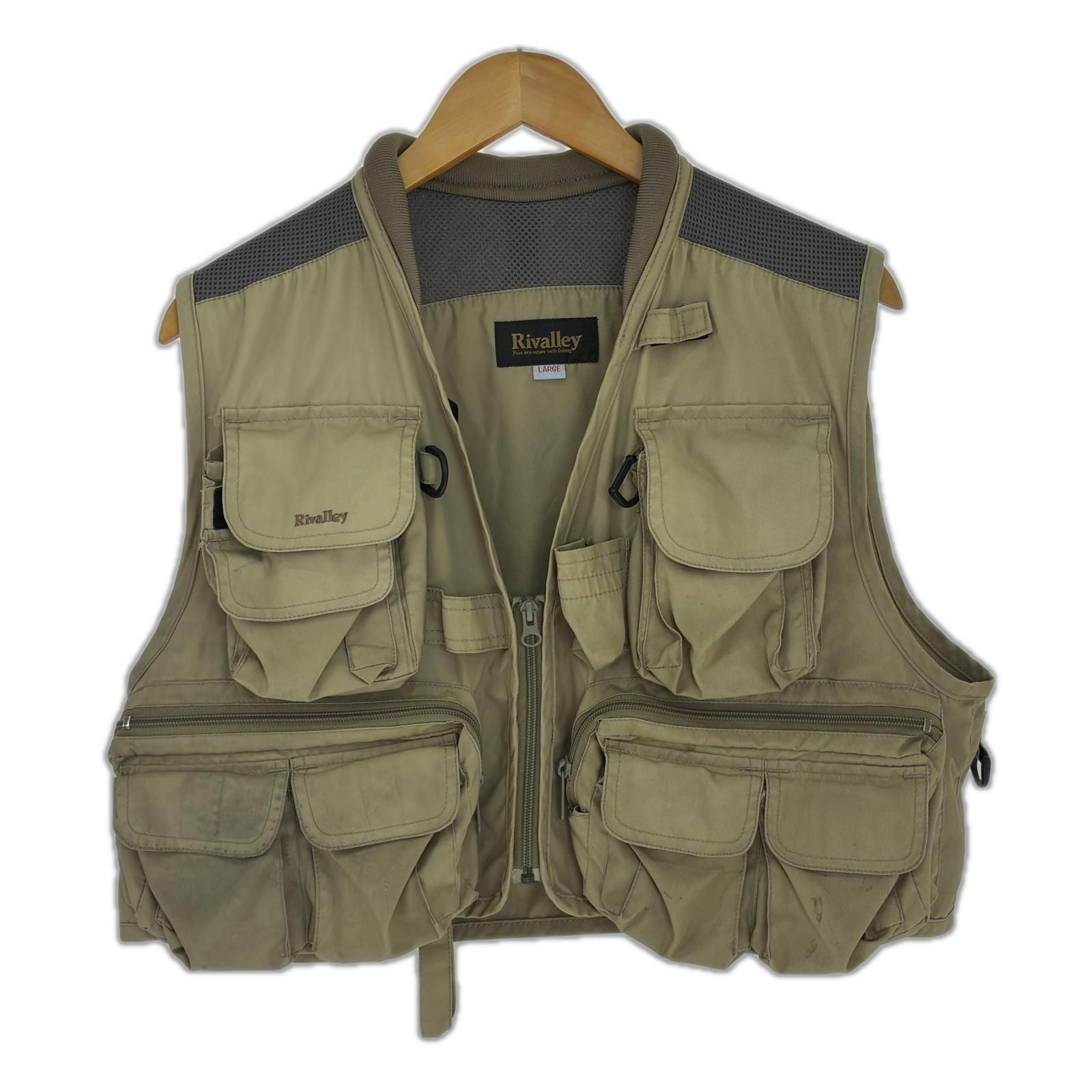 Rivalley リバレイ フィッシングベスト SIZE L ベージュ