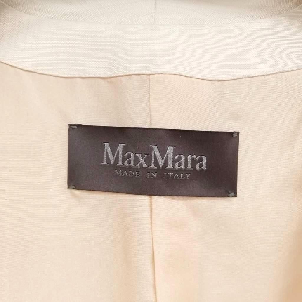 マックスマーラ MAX MARA pianoforte ノーカラー ジャケット レーヨン