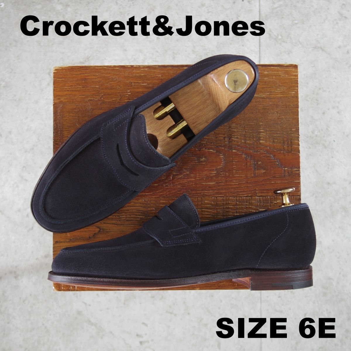 定価約10万円　クロケット&ジョーンズ マーストン ローファー スエード　6E 未使用☆クロケット&ジョーンズ 6E【現行定価10万円以上☆RICHMOND/314