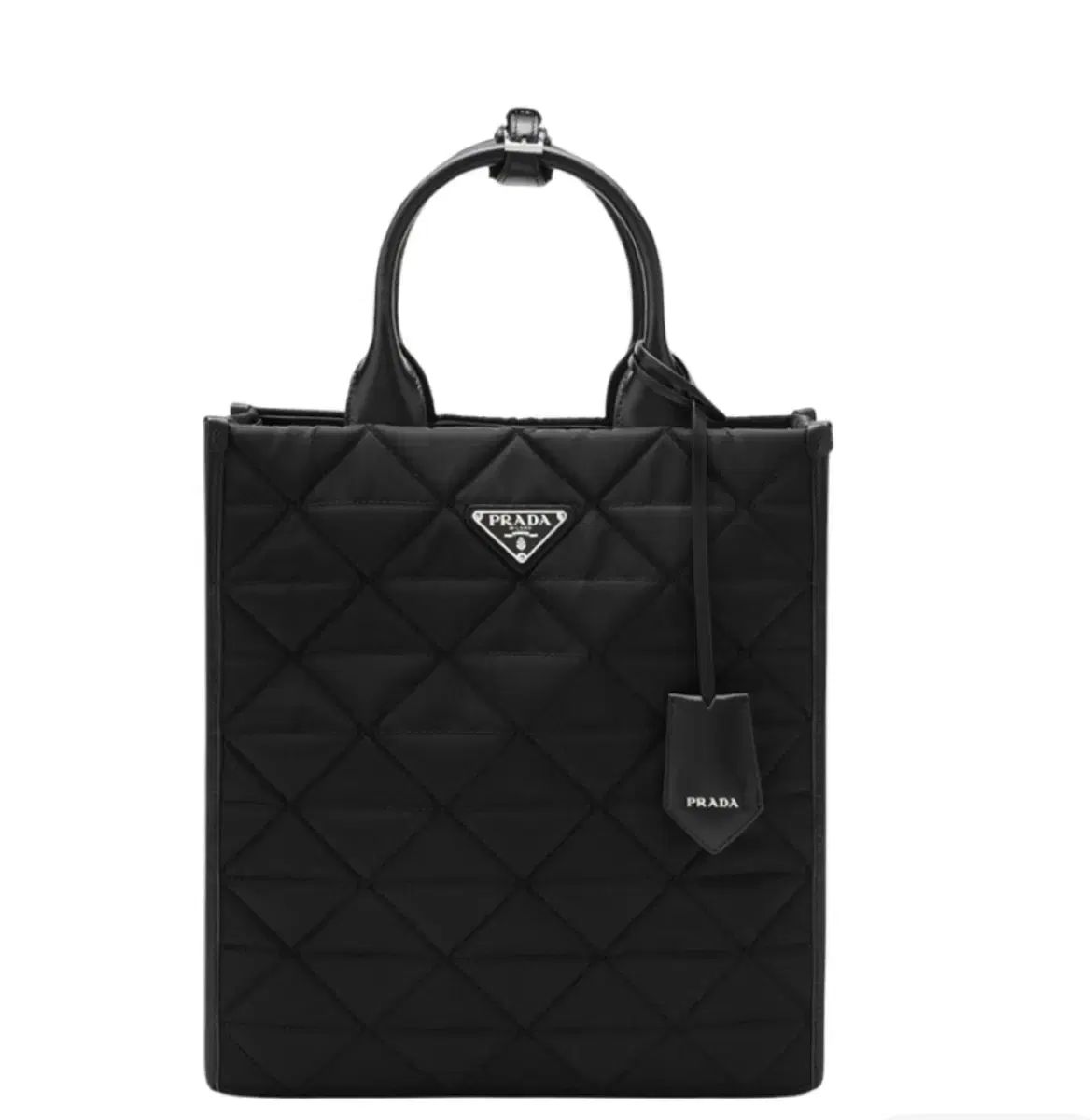 新品 PRADA プラダ リナイロン キルティング トートバッグ クロスバッグ ブラック