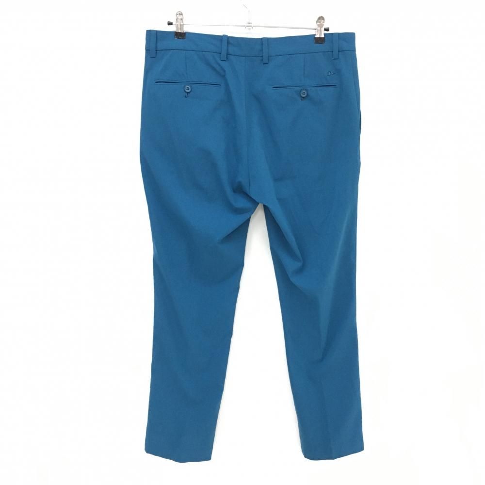 美品 J. LINDEBERG ラインパンツ 32/34 超美品】ジェイリンドバーグ パンツ ブルー系 メッシュ調生地 メンズ