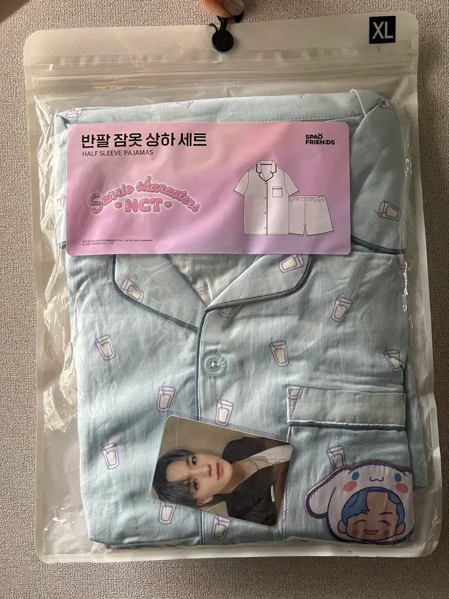 NCT ジェノ スパオ サンリオ 半袖パジャマ セット XL + トレカ