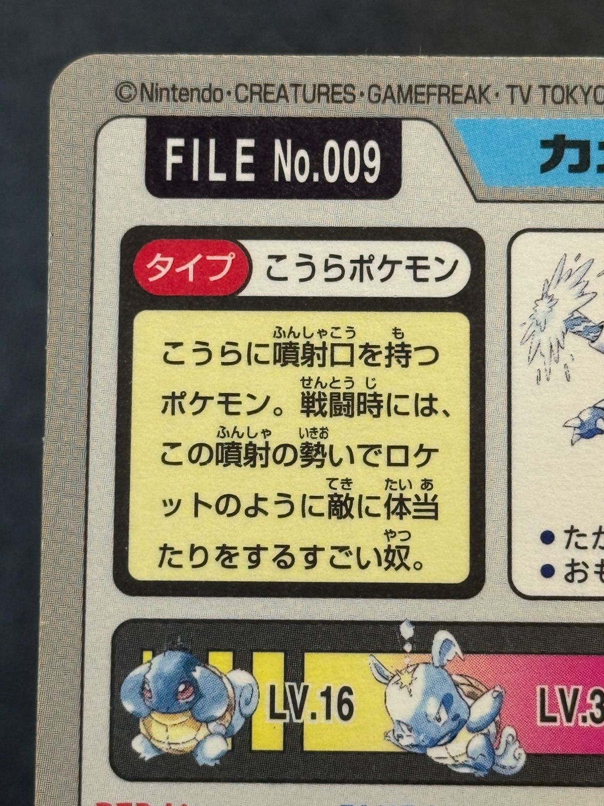 カードダス】カメックス プリズム No.009 97年 ポケモンカード【送料