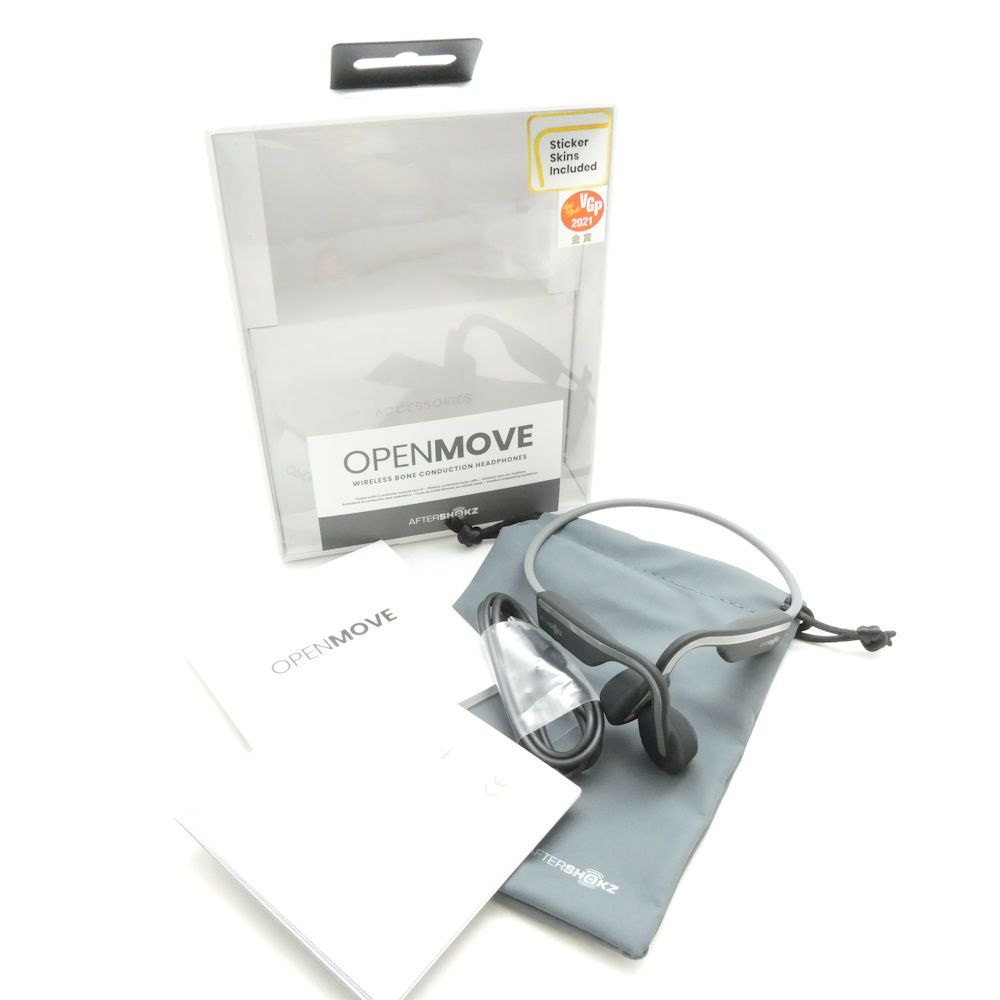 ヘッドフォン+イヤフォン AFTERSHOKZ OPENMOVE SLATE GREY 難有 shokz ショックス AfterShokz OpenMove Slate Grey AS660