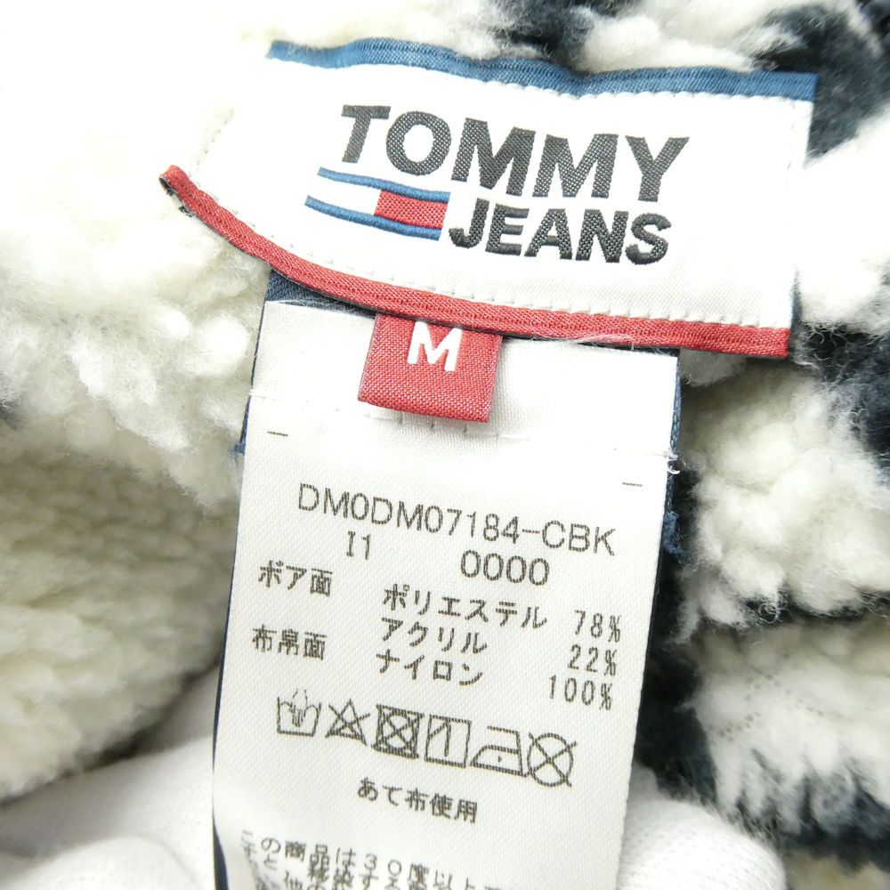 美品 TOMY JEANS トミージーンズ DM0DM07184 リバーシブル ボア
