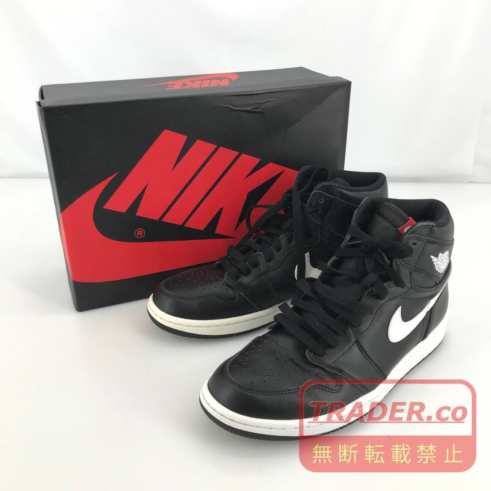 05w22359 ナイキ NIKE AIR JORDAN 1 RETRO HIGH OG YIN YANG PACK ブラック/ホワイト 26.5cm US8.5 UK7.5 EU42 中国製 メンズ スニーカー 555088-011 【中古品】