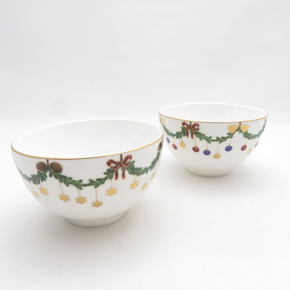 ロイヤルコペンハーゲン★クリスマスジョイ★ボウル【レア美品】 美品 ROYAL COPENHAGEN ロイヤルコペンハーゲン スターフルーテッド