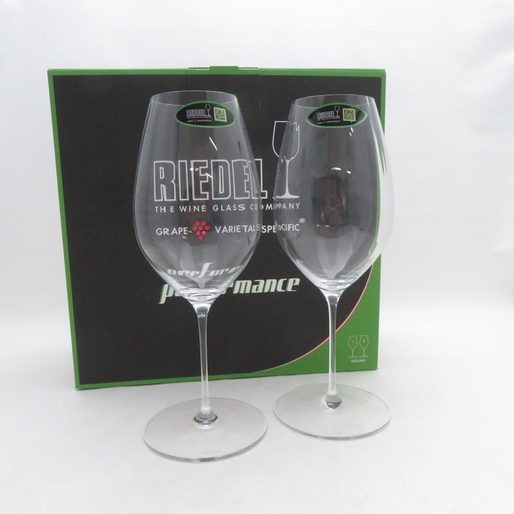 未使用 RIEDEL リーデル パフォーマンス リースリング ワイングラス 2客 ペア H13cm SD237Q1 8,100円