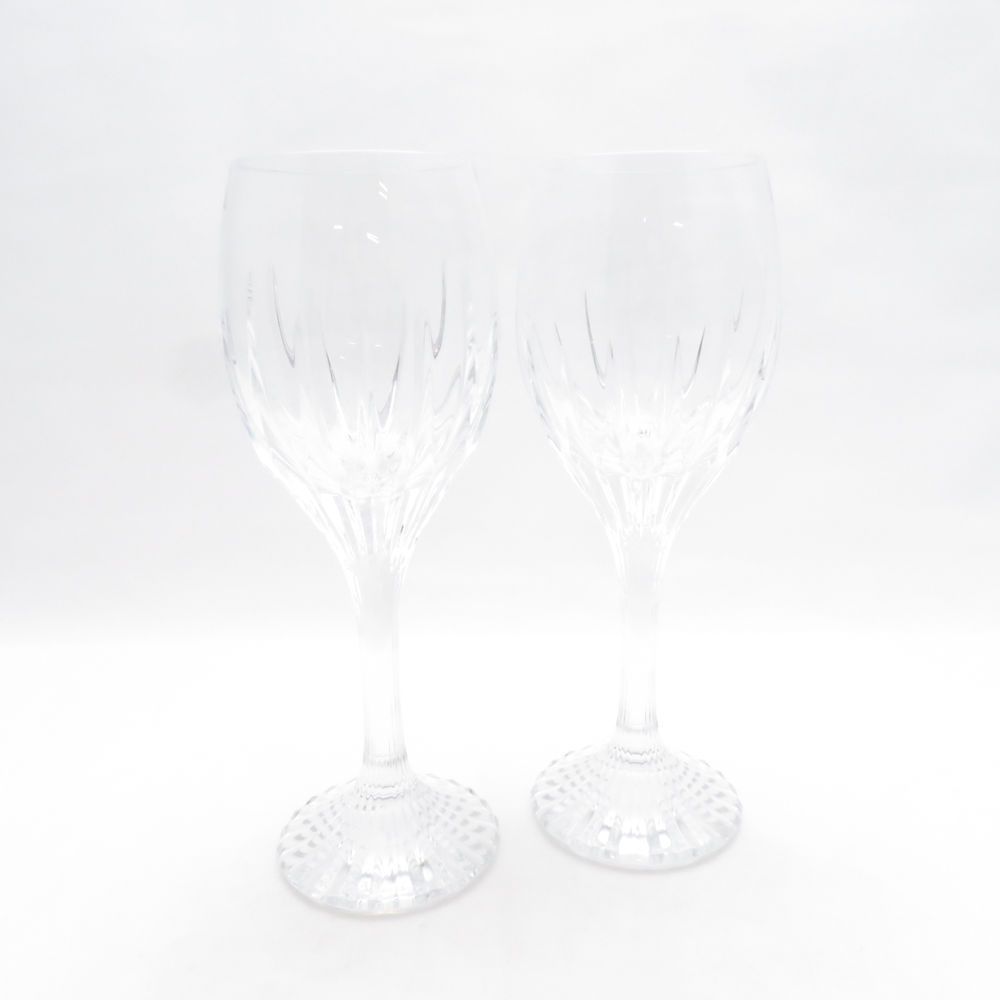 美品 Baccarat バカラ ジュピター ワイングラス 2客 ペア SO4092P1