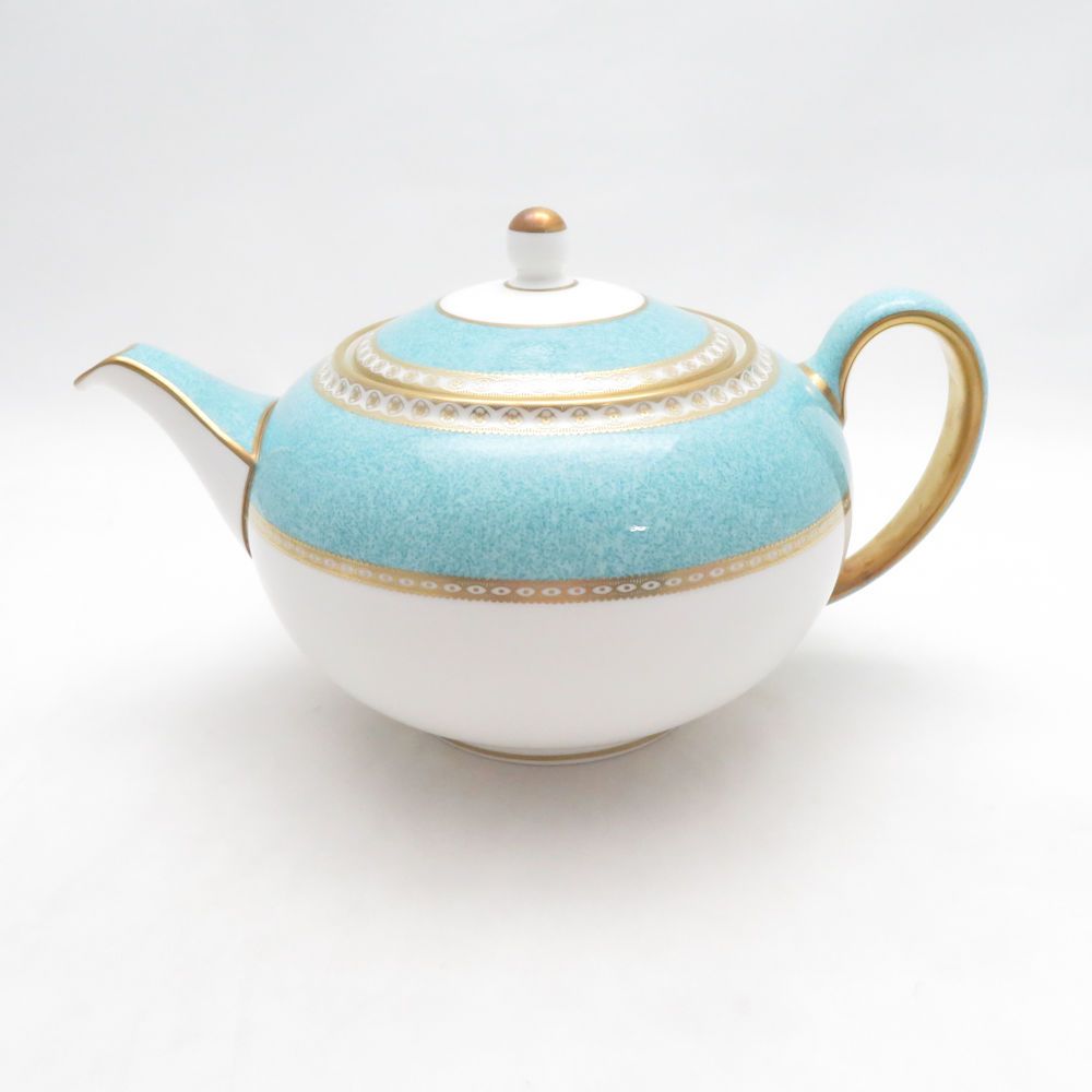 美品 WEDGWOOD ウェッジウッド ユーランダーパウダー ターコイズ ティーポット 黒壺 旧刻印 SM5520S2 14,892円