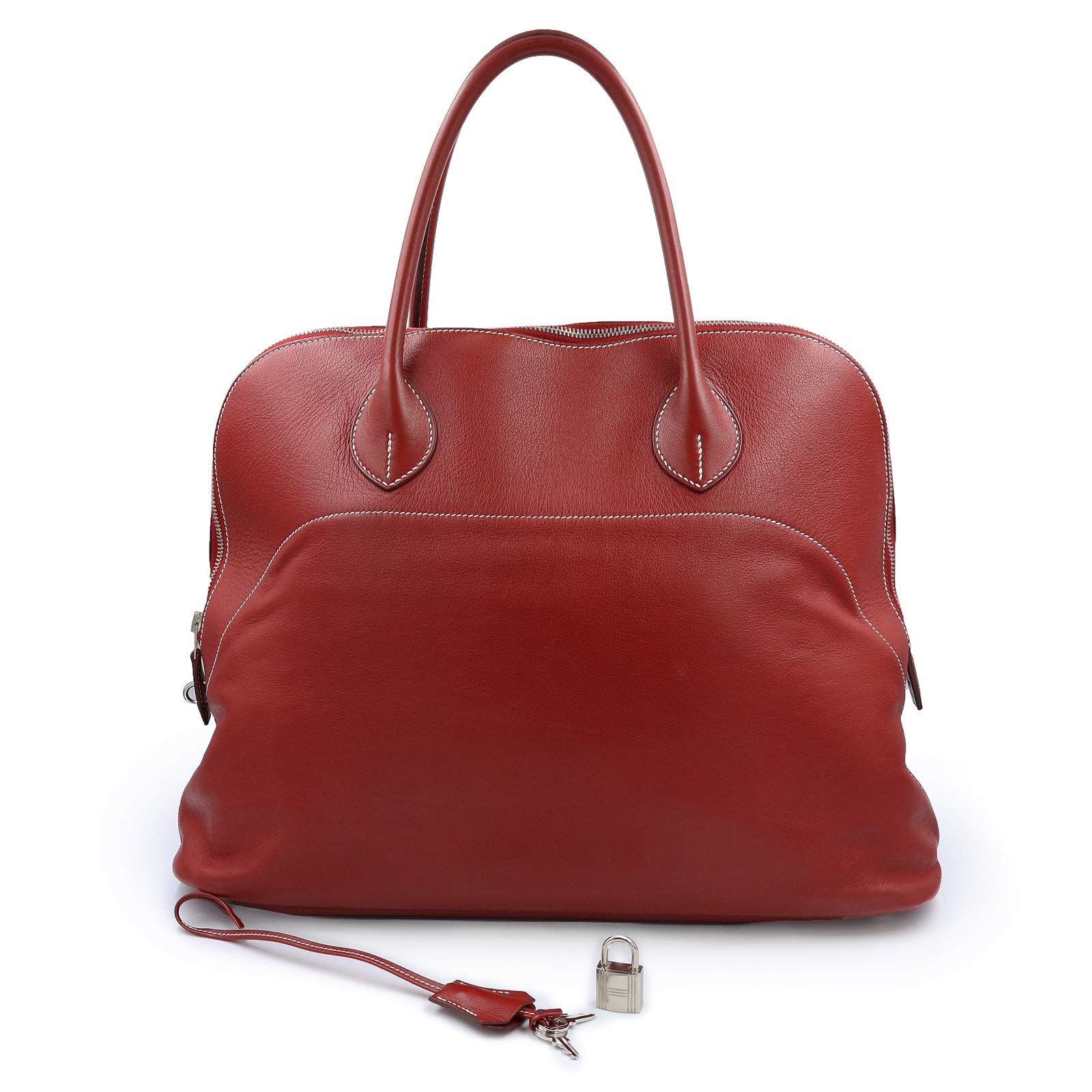 エルメス ボリード リラックス 40 ヴォーシッキム Rouge H ルージュ