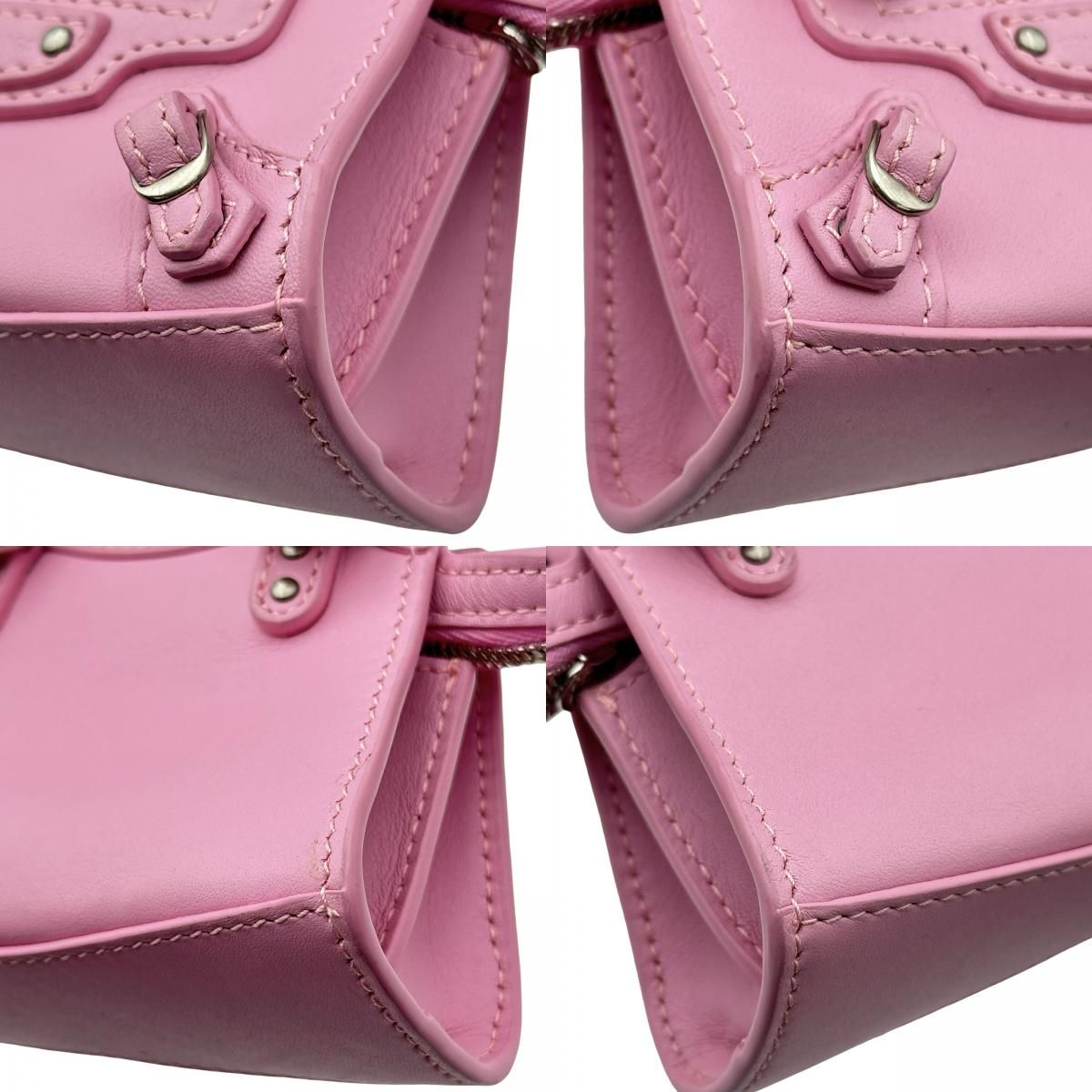 バレンシアガ BALENCIAGA ネオ クラシック スーパーナノ 669537 ピンク レザー レディース ショルダーバッグ バレンシアガ BALENCIAGA ネオ クラシック スーパーナノ 669537 ピンク レザー レディース ショルダーバッグ