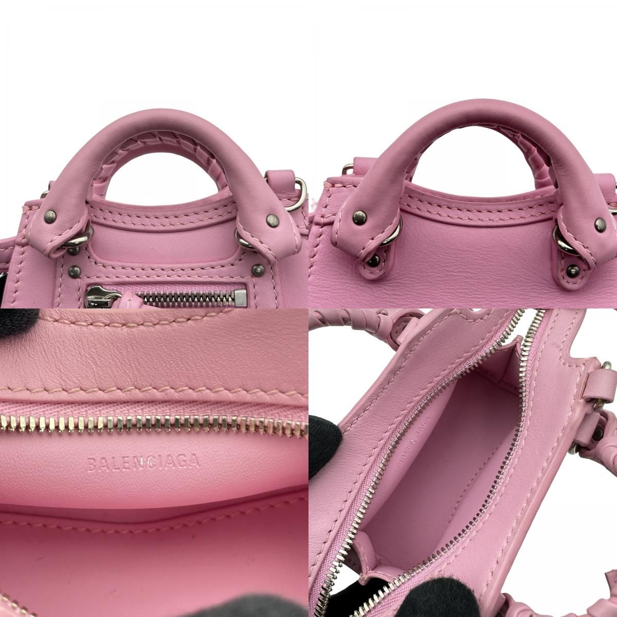 バレンシアガ BALENCIAGA ネオ クラシック スーパーナノ 669537 ピンク レザー レディース ショルダーバッグ バレンシアガ BALENCIAGA ネオ クラシック スーパーナノ 669537 ピンク レザー レディース ショルダーバッグ