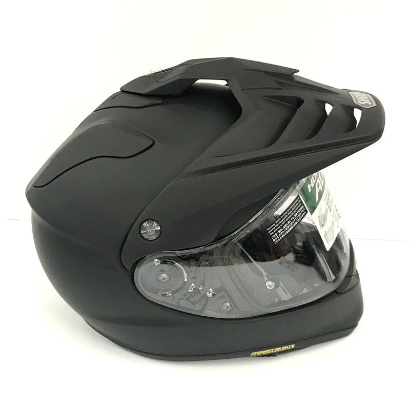 美品！SHOEIヘルメット ホーネットADV マットブラック　極薄チークパッド付 SHOEI ショウエイ HORNET ADV オフロードヘルメット マットブラック M