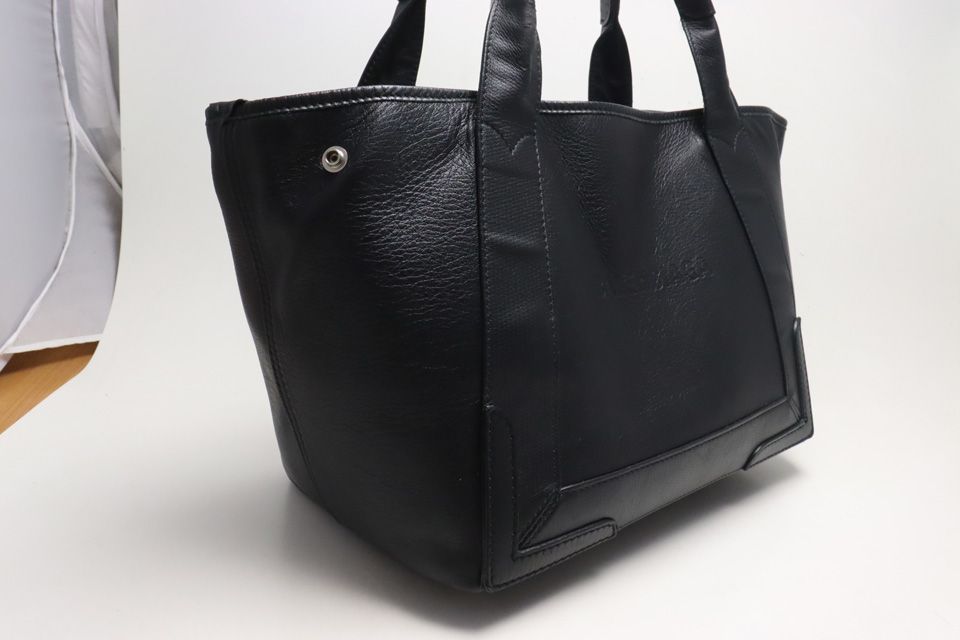 m*0様 【超メルカリ市】 BALENCIAGA カバス トートバッグ レザー □バレンシアガ ネイビーカバス レザー トートバッグ BALENCIAGA