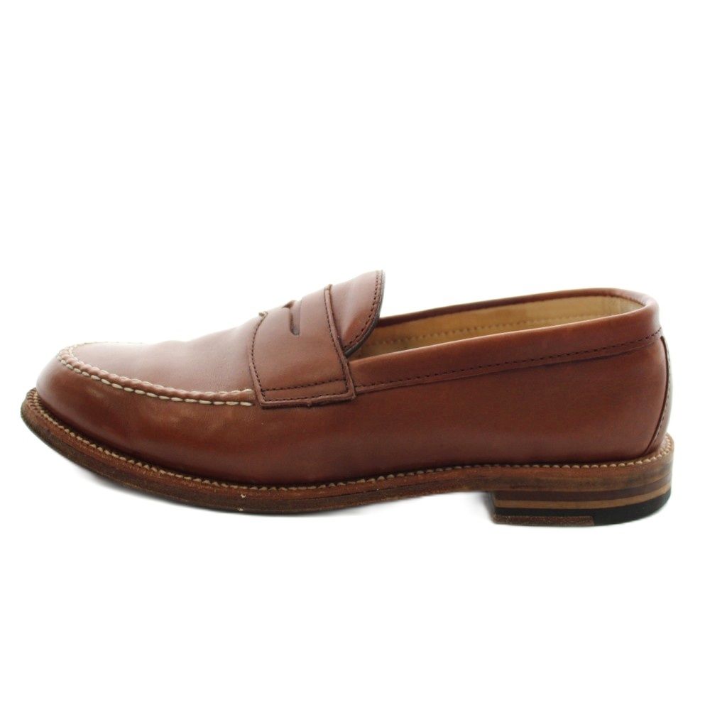 オールデン ALDEN クロムエクセル ペニーローファー レザー 6.5 茶