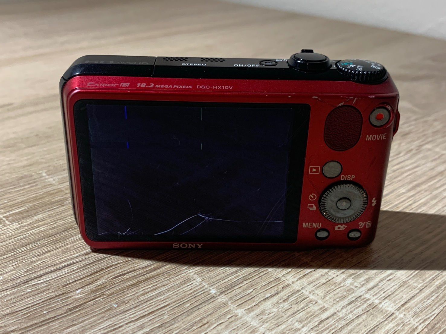 2260 Sony Cyber-shot DSC-HX10V レッド ジャンク品 デジカメ【コ