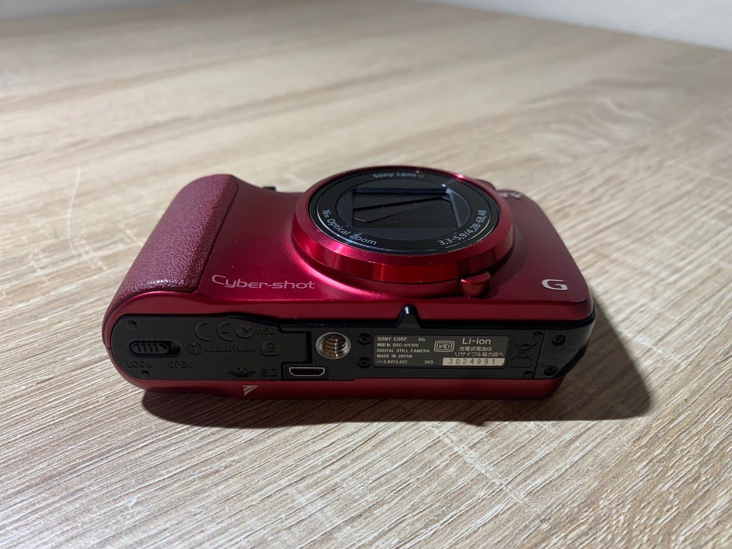 2260 Sony Cyber-shot DSC-HX10V レッド ジャンク品 デジカメ【コ