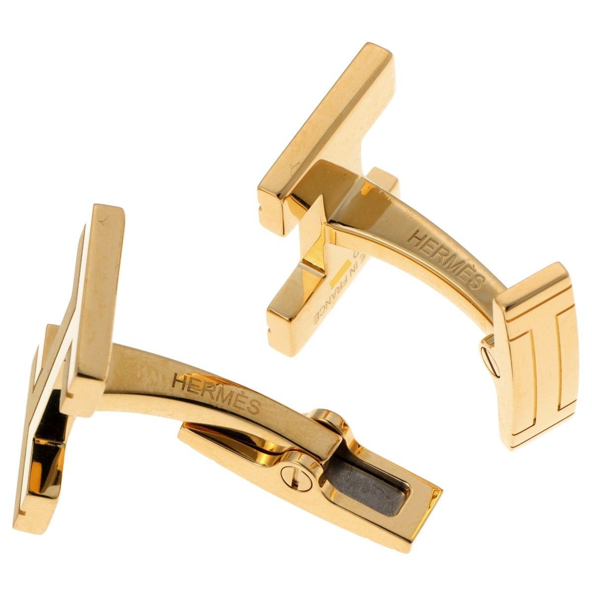 エルメス/HERMES カフス / カフリンクス H オ カレ H077189FA00 メタル