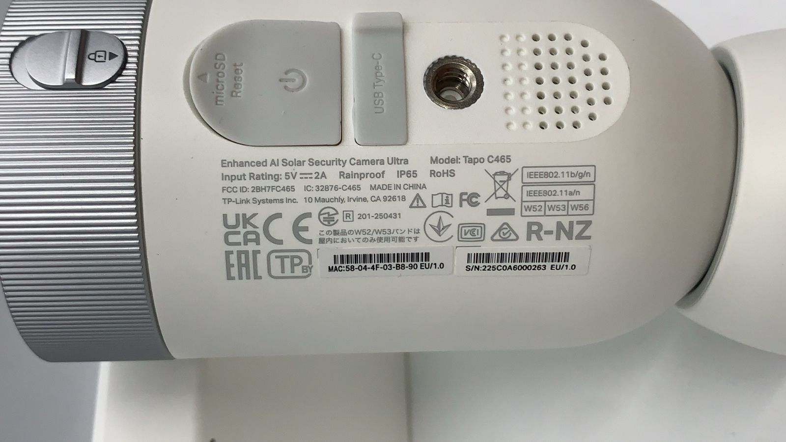 防犯・セーフティ TP-Link Tapo C465 ソーラーパネル一体型フル