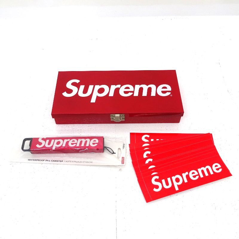 シュプリーム　ピルケース　レッド 三重店】Supreme シュプリーム Large Metal Storage Box Matador