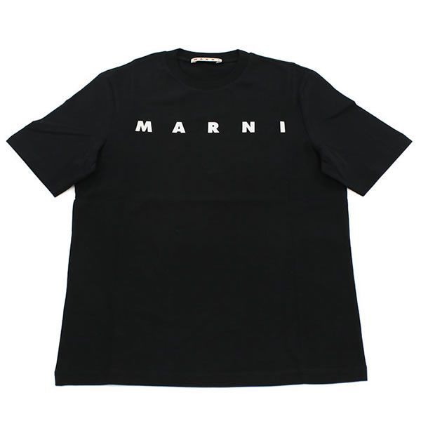 MARNI KIDS マルニキッズ 半袖 ロゴＴシャツ M01601 M00RF 0M900 レディース ブラック 大人もOK