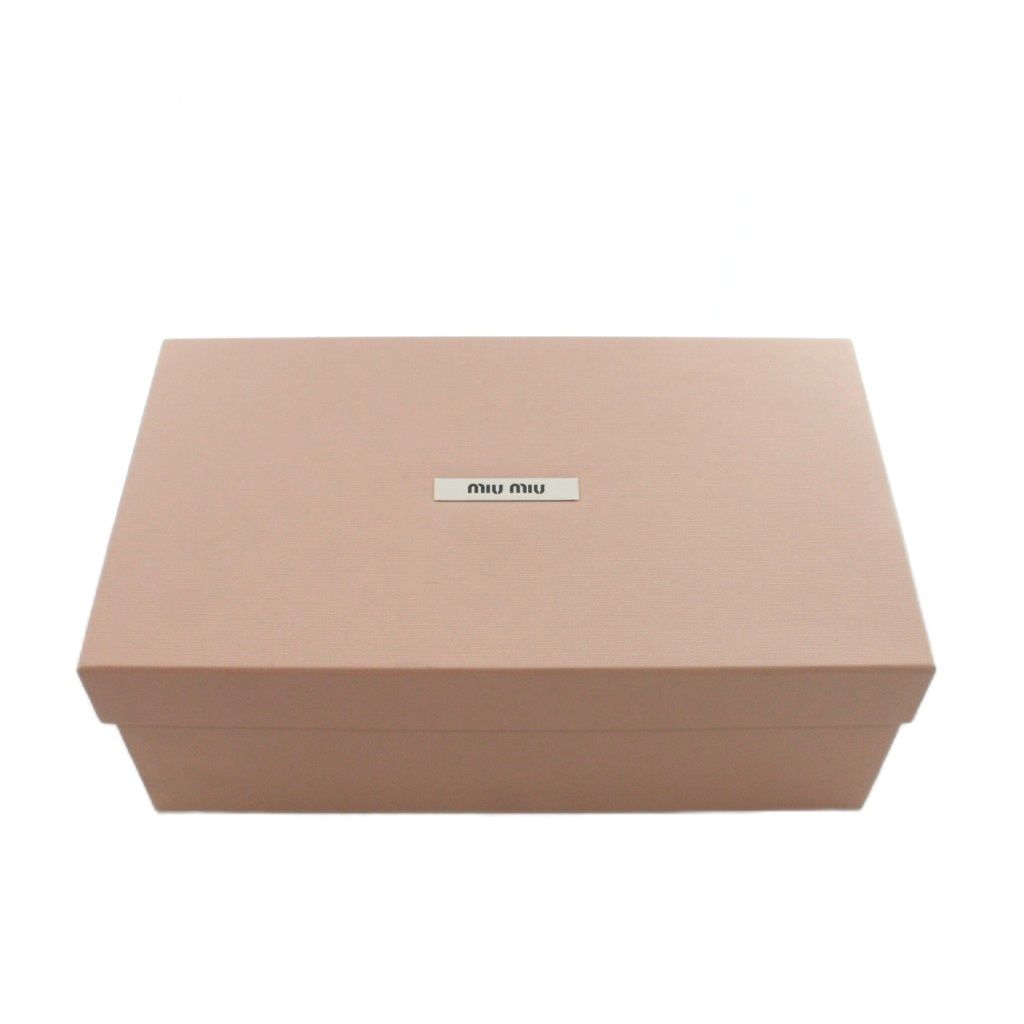 ミュウミュウ miumiu スリッポン メタリックトゥキャップ 36.5 23.5cm