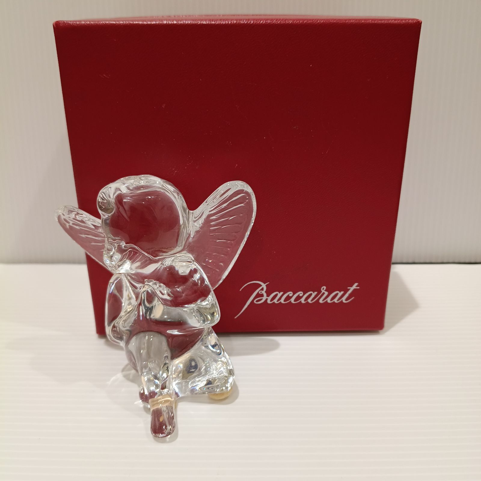 Baccarat クリスタル 天使の置物 ☆【美品】バカラ Baccarat クリスタル 天使 エンジェル フィギュリン